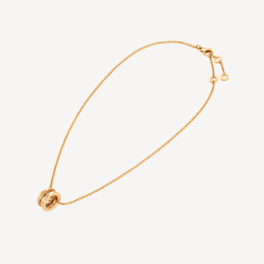 18K B.ZERO1 Demi-Pave Diamonds Necklace