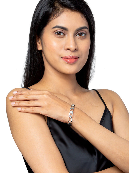 18K Louis Crystal Studded Bracelet