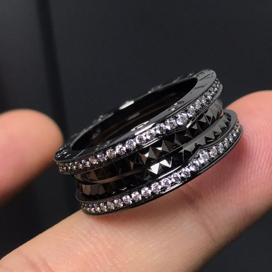18K B.ZERO1 Black Ceramic Ring