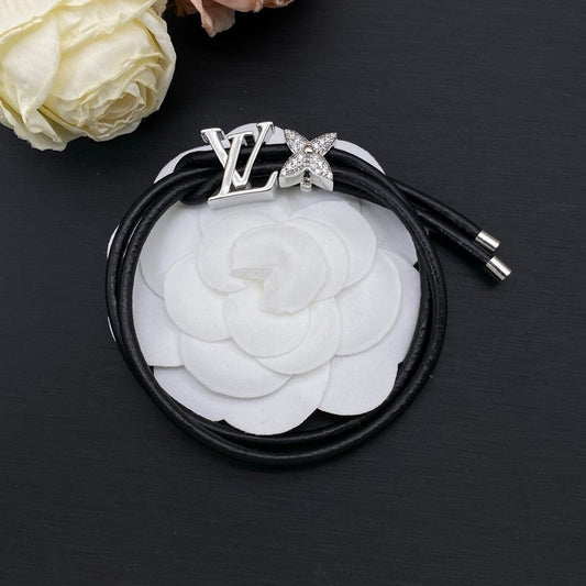 18K Louis Black Chain Gold Bracelet