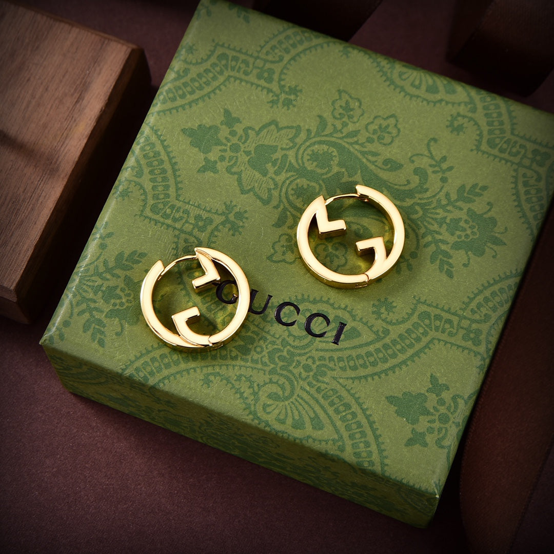 18K GG Hollow Earrings