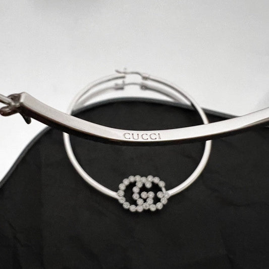 18K Double G Running Diamond Bracelet