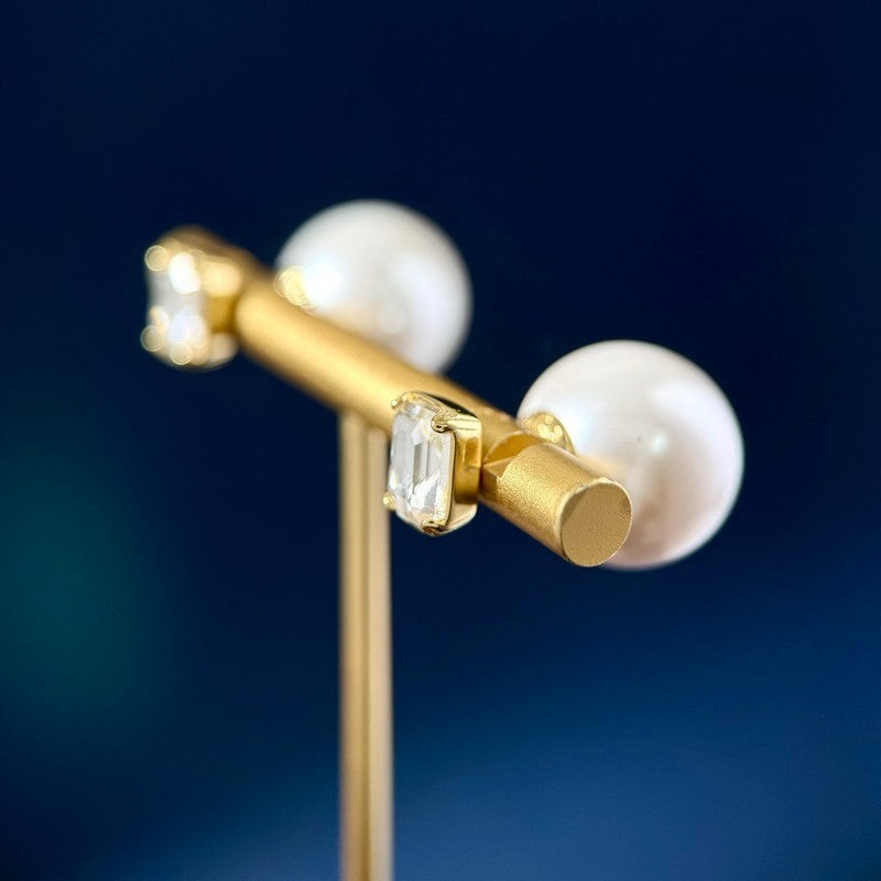 18K CD Tribales Pearl Earrings