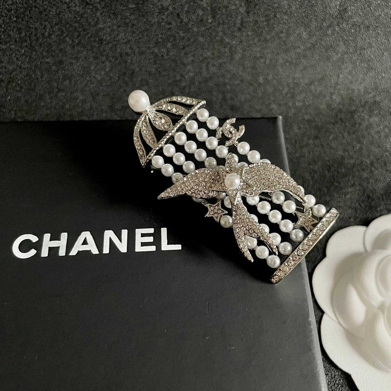 18K CC Birdcage Diamond Brooch