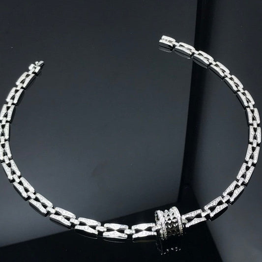 18K B.ZERO1 Diamonds Chain Link Necklace