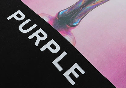 PURPLE  fashion T-shirt