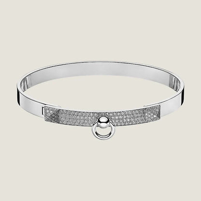 18K Collier De Chien Diamond H Bracelet