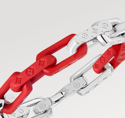 18K Louis Dargon Monogram Chain Bracelet
