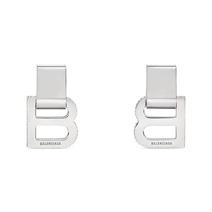 18K BB Hourglass Diamond Earrings