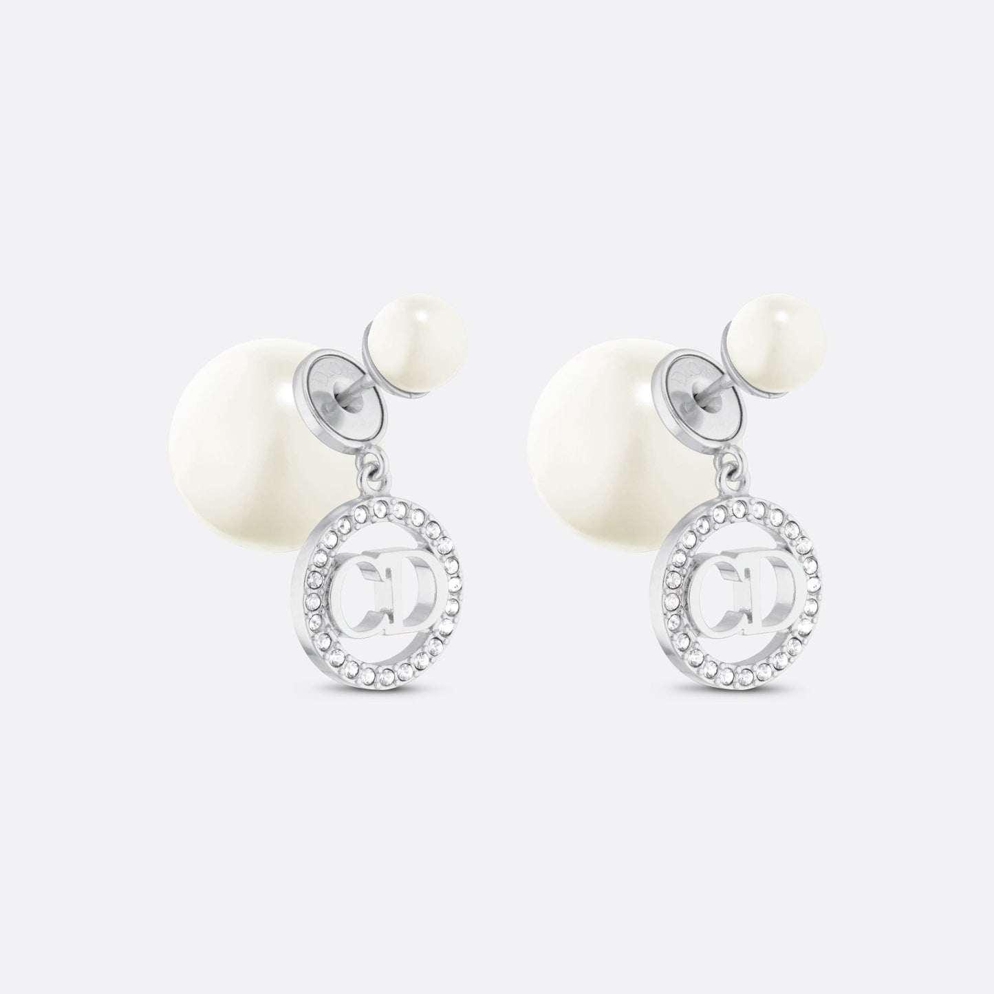 18K CD Tribales White Resin Pearls Earrings