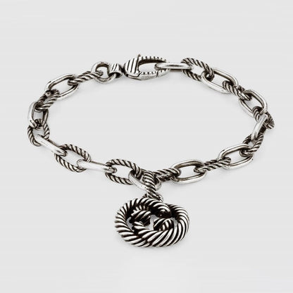 Double G Striped Pendant Bracelet