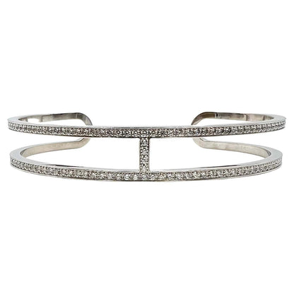 18K Ever Chain D¡¯ancre Cuff Diamond H Bracelet