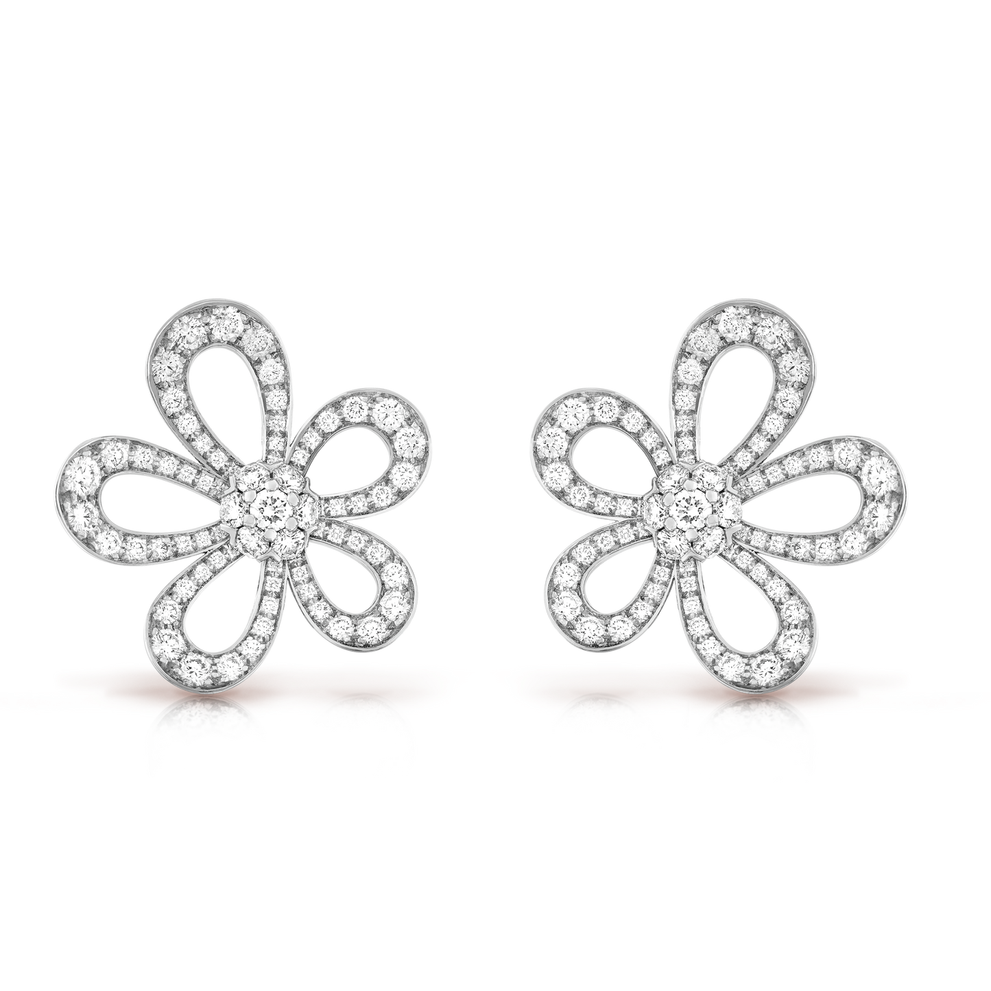 18K Flowerlace Earrings