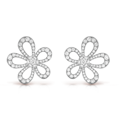 18K Flowerlace Earrings