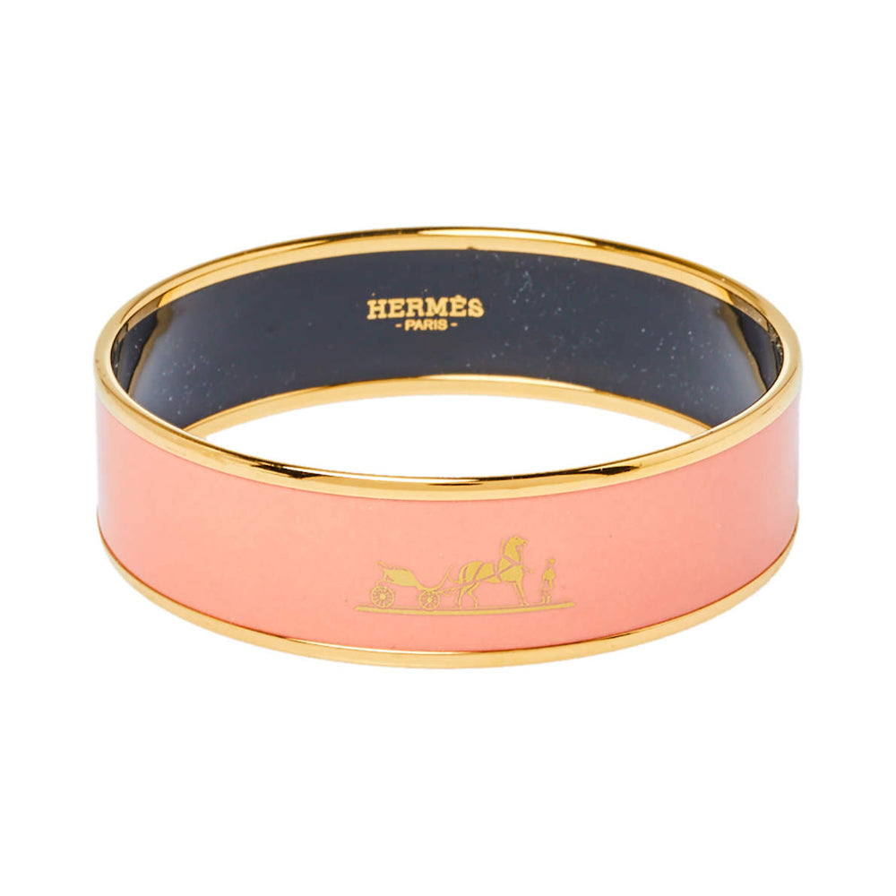 18K Enamel Cal¨¨che Wide Bangle H Bracelet