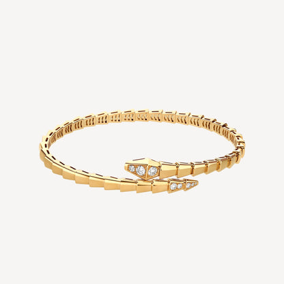 18K BV Serpenti Demi-Pave Diamonds Bracelet