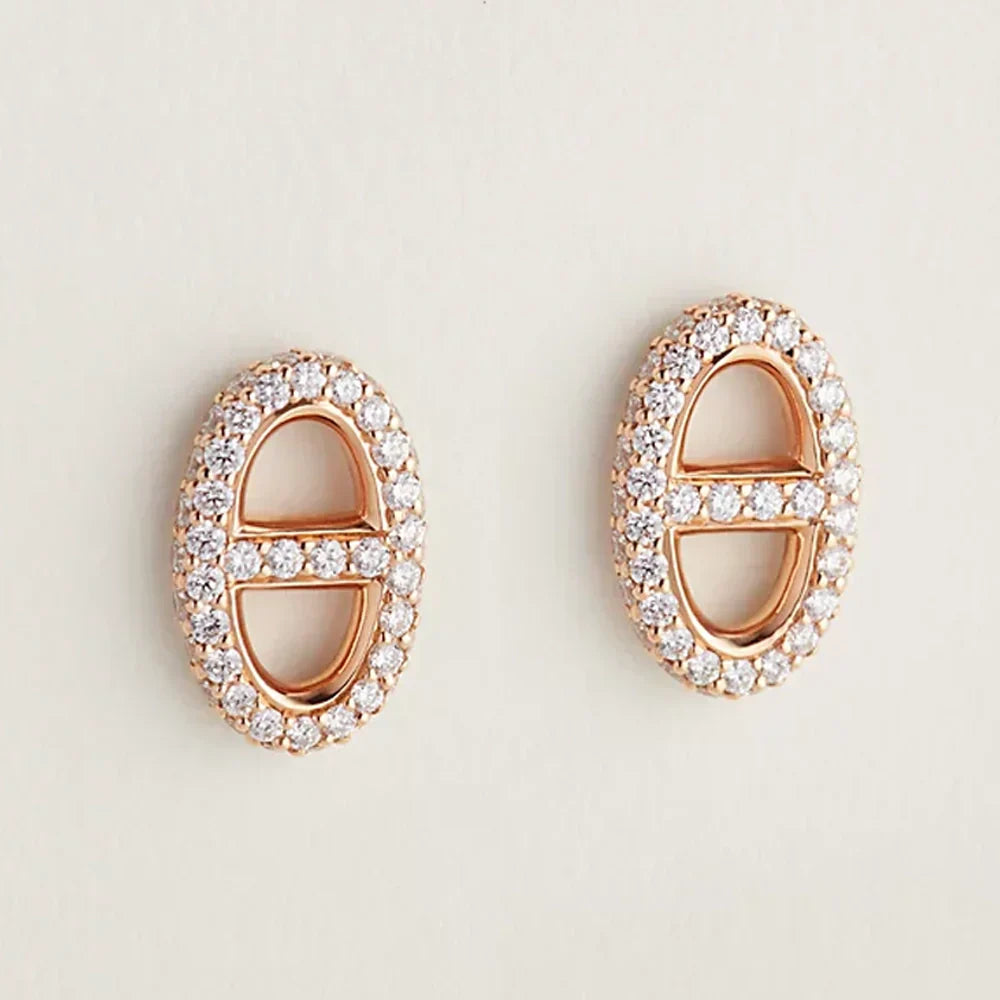 18K Farandole Diamond H Earrings