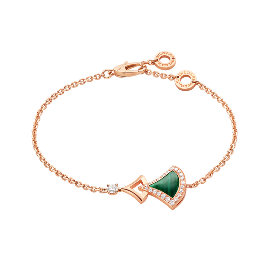 18K Divas' Dream Malachite Bracelet
