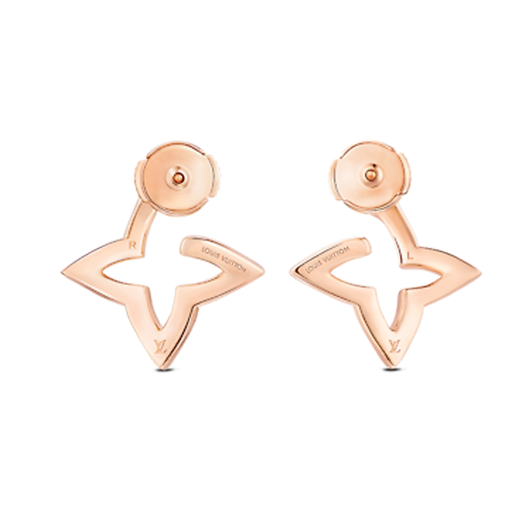 18K Louis Blossom Mini Hoops Earrings