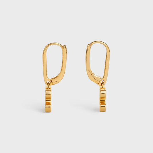 18K Triomphe Rhinestone Earrings