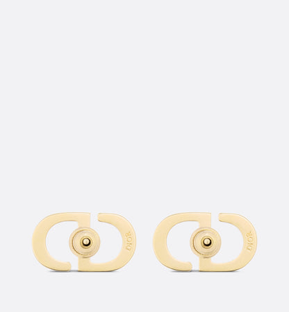 18K Petit CD Stud Fuchsia Crystals Earrings