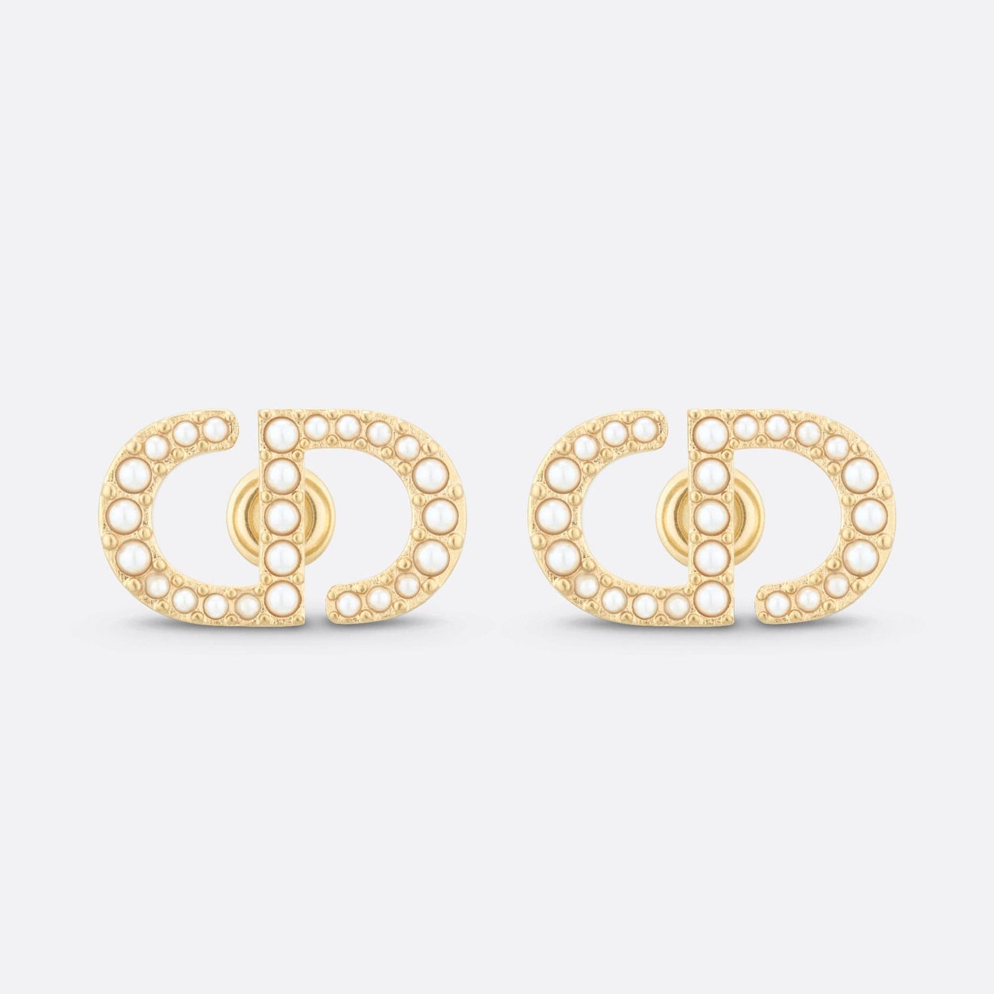 18K Petit CD Stud Earrings