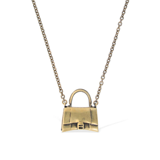 18K BB Hourglass Bag Necklace