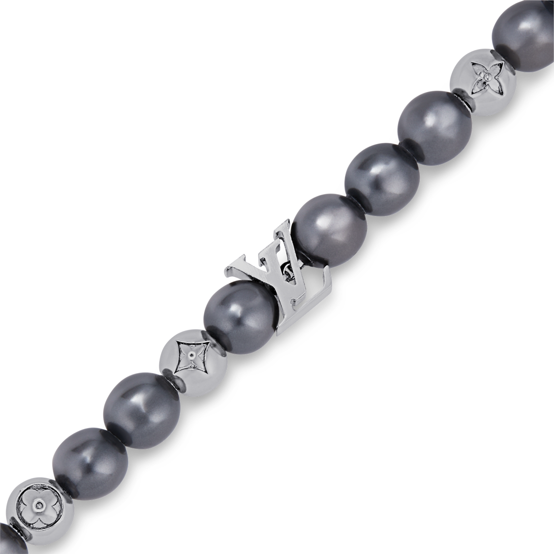 18K Louis Monogram Pearls Bracelet