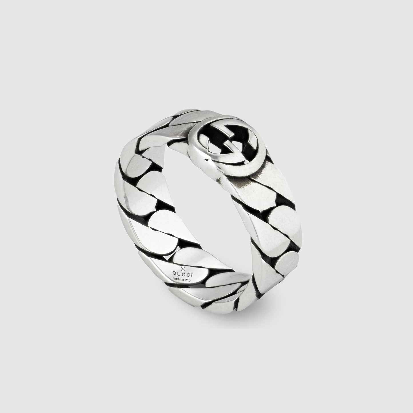 Double G Interlocking G Wide Ring