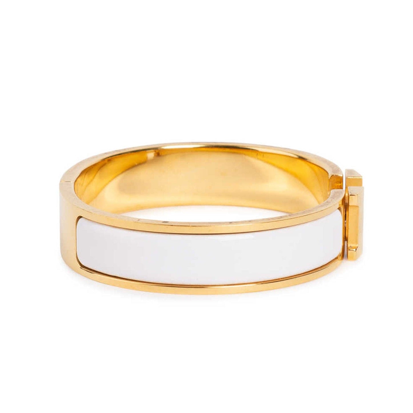 18K Clic H White Bracelet