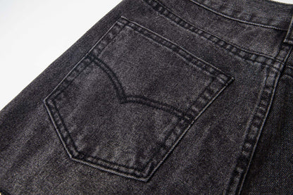 Chrome Hearts Multi Cross Patch Denim Jeans - Grey Gothic Street Pants
