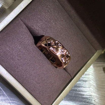 18K Rose Gold CC Coco Crush Diamonds Ring