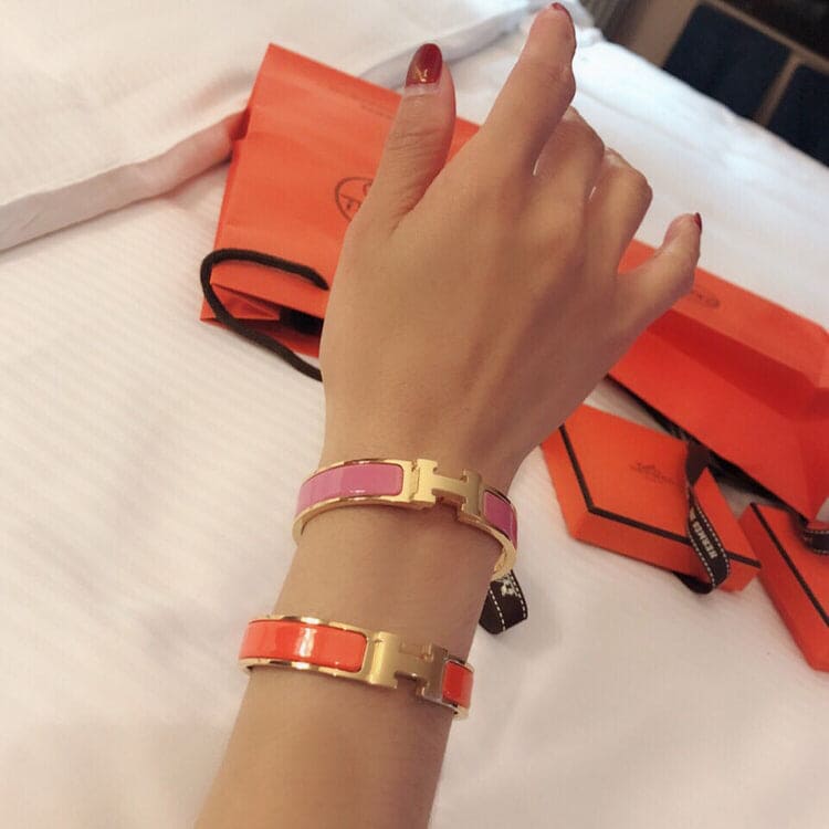 18K Clic H Orange Bracelet