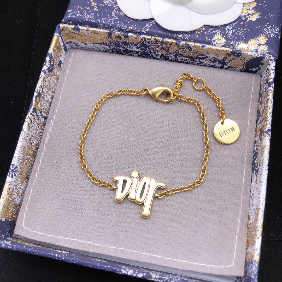 18K CD Chain Bracelet