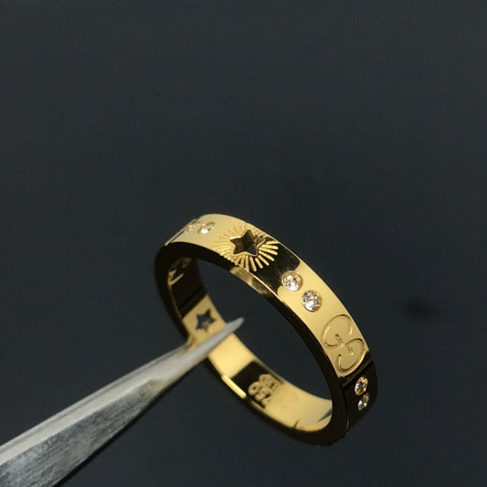 18K GG Icon Diamonds Ring