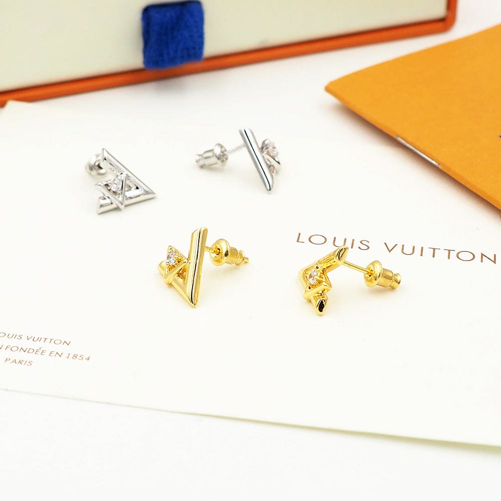 18K Louis Volt One Earrings
