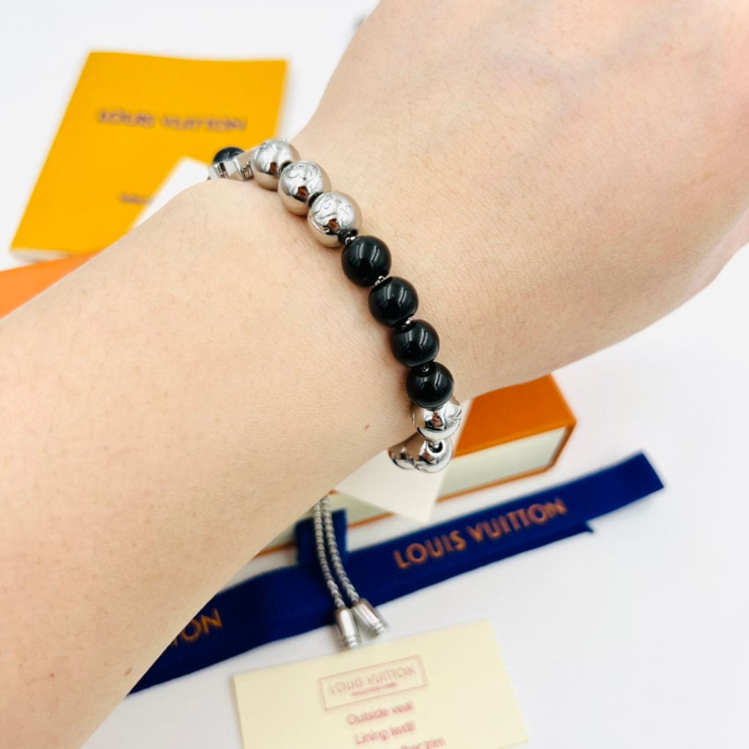 18K Louis Monogram Beads Bracelet