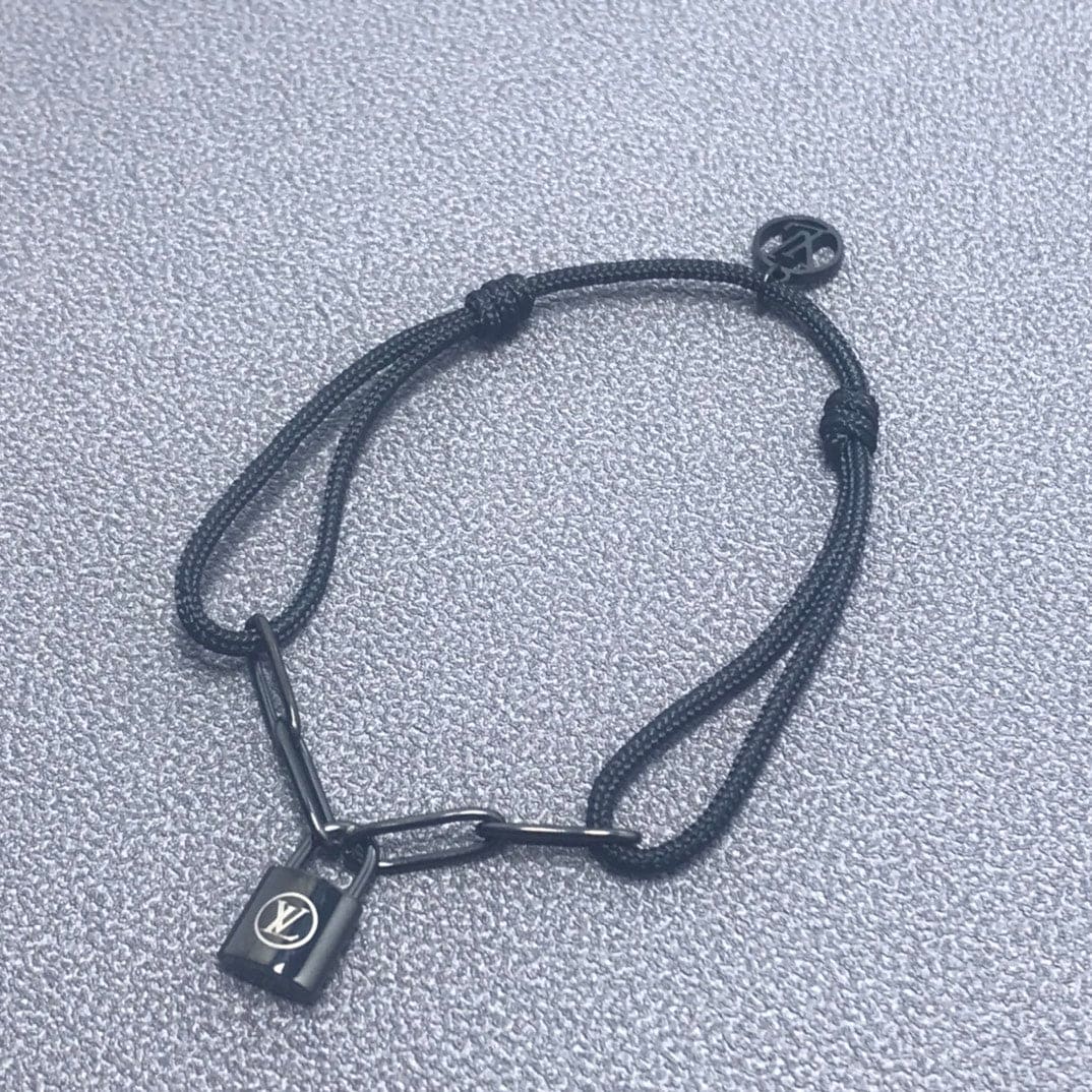 Louis Silver Lockit Titanium Bracelet