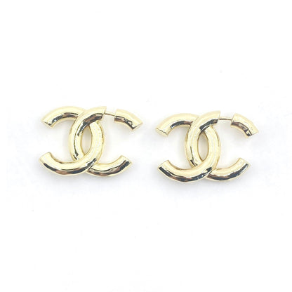 18K CC Gold Earrings