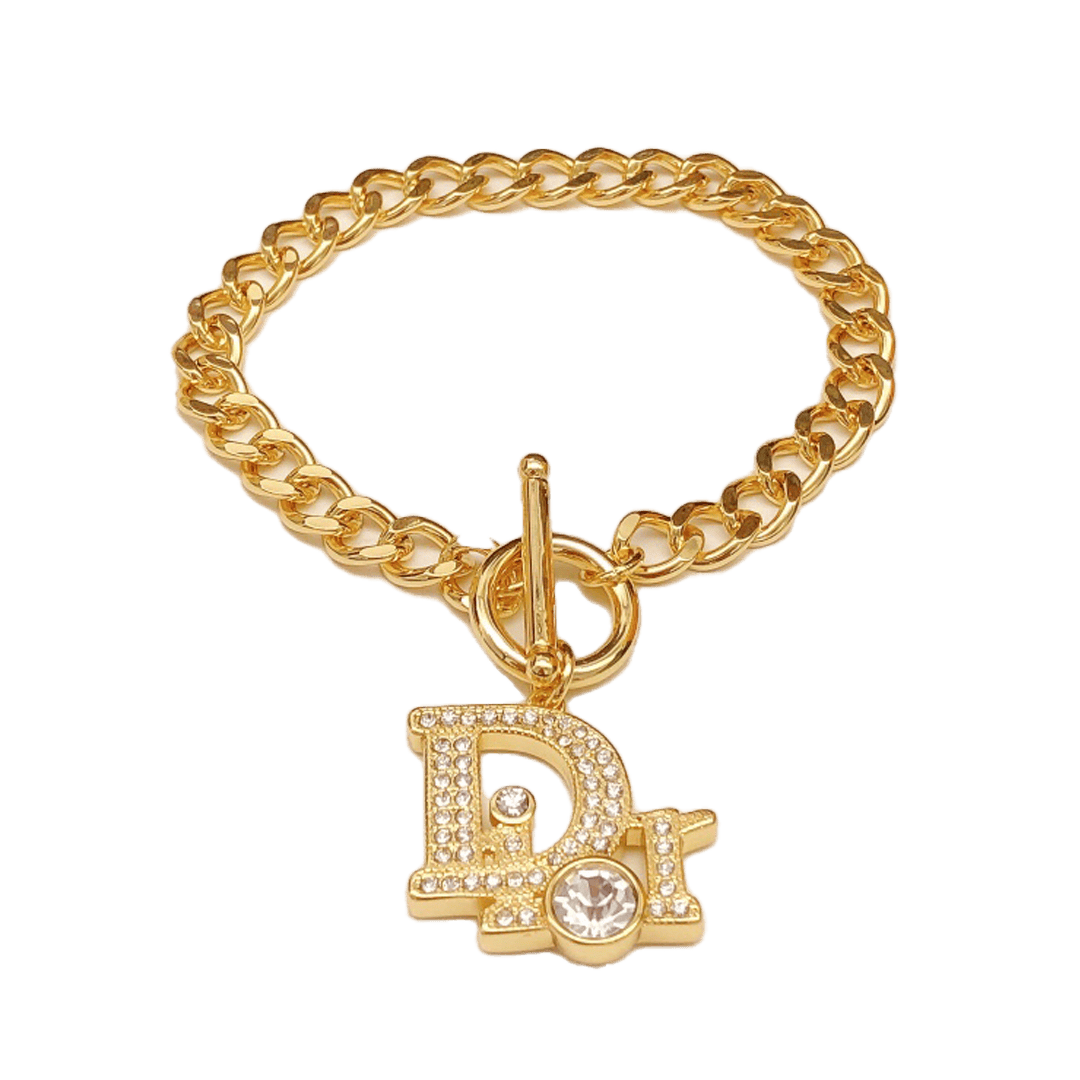 18K CD Diamonds Chain Bracelet
