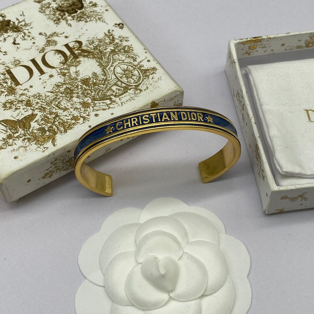 18K CD Black Code Bangle Bracelet