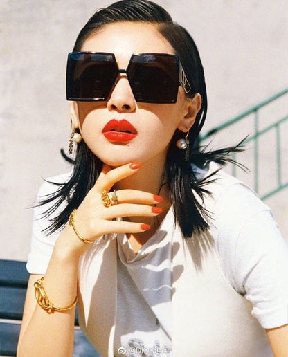 18K CD Navy Logo Bangle Open Cuff Bracelet