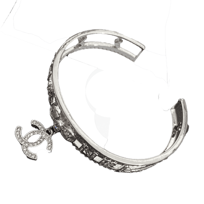 18K CC Diamond Open Bracelet