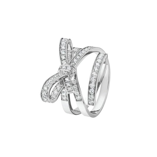 18K CC Diamonds Knot Ring