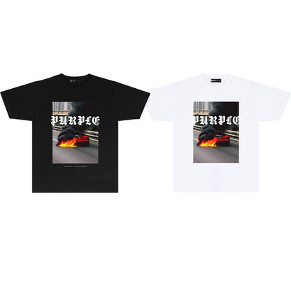 PURPLE  fashion T-shirt
