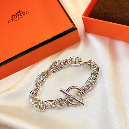 18K Cha?ne D'ancre Encha?n¨¦e H Bracelet