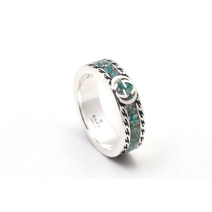 GG Interlocking G Turquoise Ring