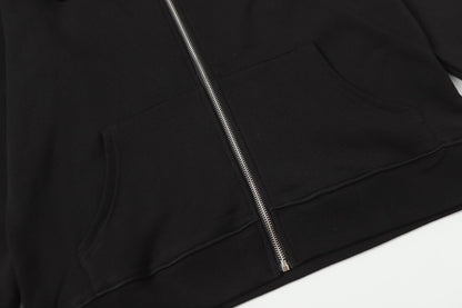 Chrome-Hearts Rhinestone Horseshoe Hoodie - Black Gothic Streetwear Sweatshirt 2601