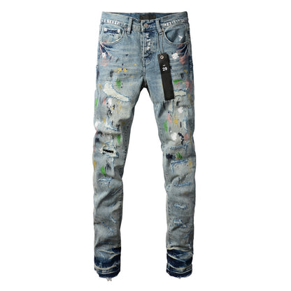 PURPLE  Fashion Jeans 9072