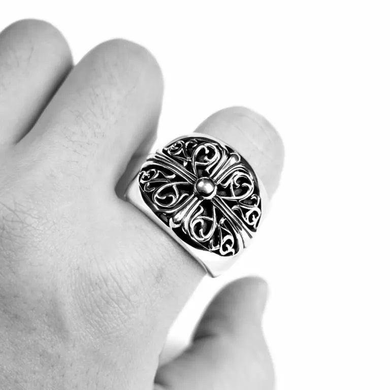 Chrome-Hearts CLASSIC OVAL RING -5